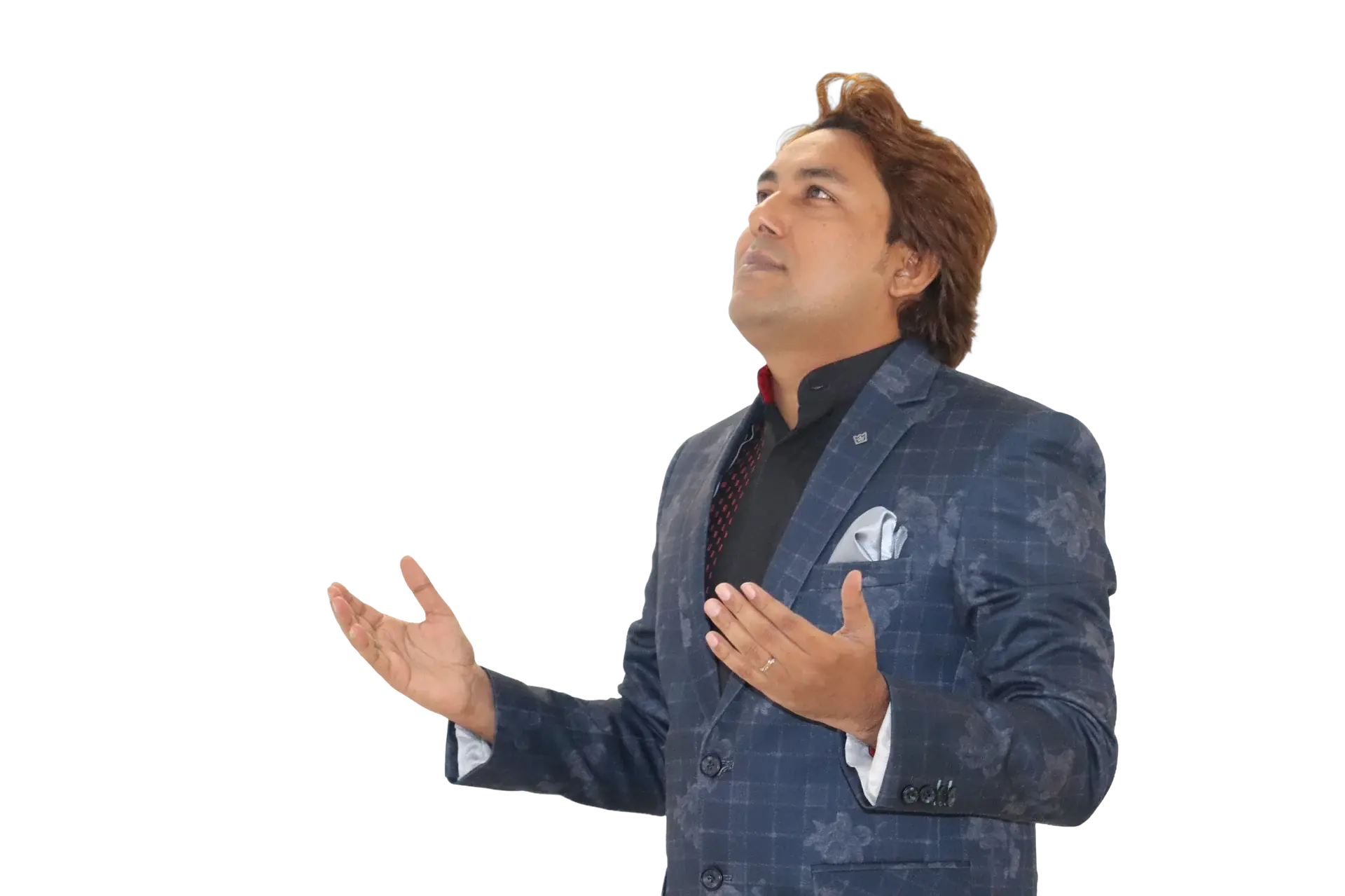 Pastor Victor M. Sidhu leading worship